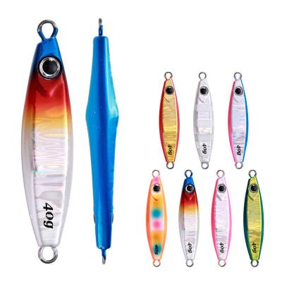 China Durable Wholesale Japanese High Quality Saltwater Slow Pitch Jigging Lures 40g 60g 80g 100g Metal Jigs Fishing Lures for sale