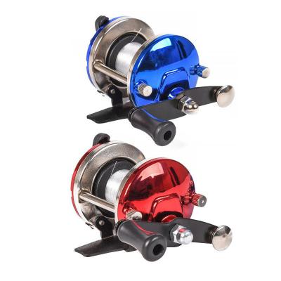 China Metal Low Price 100 Size 3:1 Gear Ratio Metal Trolling Fishing mini Drum Fishing Reel for sale