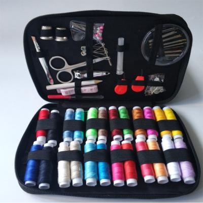 China New Customized Leather Travel Professional Mini Sewing Kit Set TY185111 PU Logo Home Use for sale