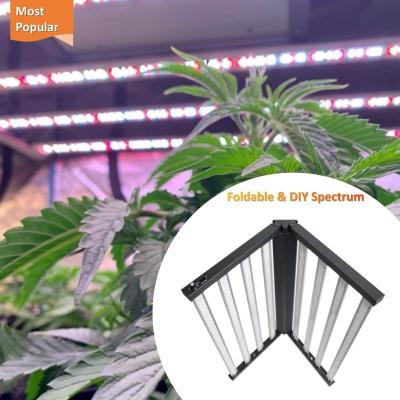 China Waterproof Dimming+Time Control IP65 Room House Using Dual Foldable Controller 800W Dual Side Spectrum Led Dimmer Grow Light for sale