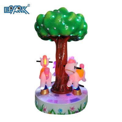 China Fiberglass 3 Seats Kiddie Rides Small Animal Theme Mini Amusement Park Children Carousel Kids Merry Go Round For Sale for sale