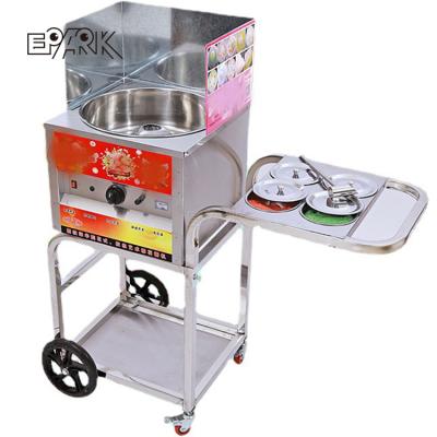 China Small Candy Cart Type Cotton Candy Machine With Large Capacity Sugar Bowl for sale