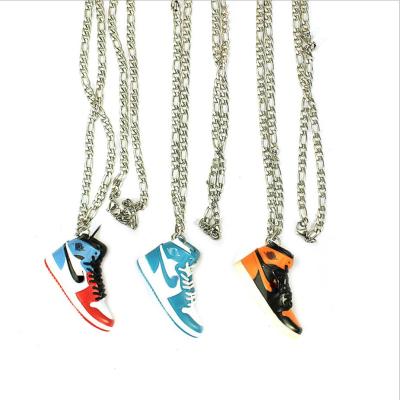 China Key Chain Pendants/Accessories PVC Basketball Sneaker Necklace Pendant, Mini AJ 3D Sneaker Necklace for sale