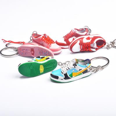 China Pendants/Accessories 1/6 Sneaker Mini Shoe 3D Mini Dunk Shoe SB Model Key Chain AJ1 for sale