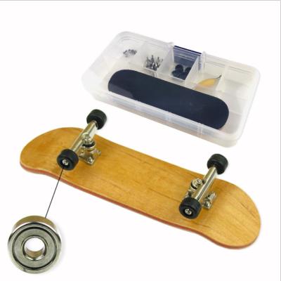 China Finger Toys Game Toy Skateboard Park Mini Sport 3D Solid Wood Finger Skateboard for sale