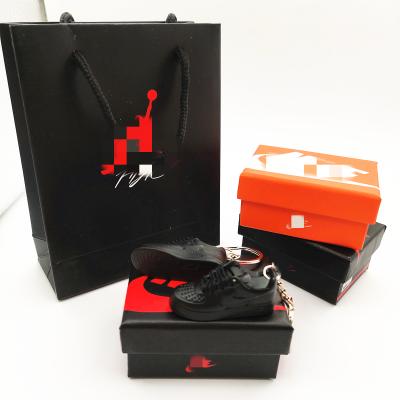 China Wholesale 1/6 Pendants/Accessories AF1 Sneaker 3D Pairs Model For Air Jordan 1 AF 1 Key Chain 3D MINI Shoe With Box for sale