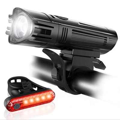 China Used from a bicycle frame. 2021 New Bicycle Accessories LED Lights Waterproof USB Charging MAh 2000 165g Front and Tail Bike Lights for sale