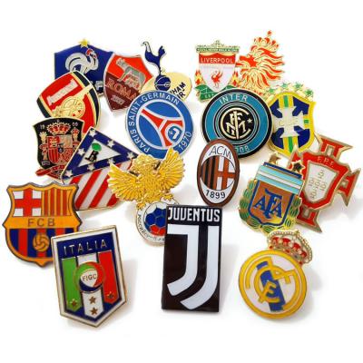 China Wholesale High Quality National Lapel Pins Custom Hard Metal Enamel Europe/US Enamel Football Club Lapel Pin Soft Hard Pin for sale