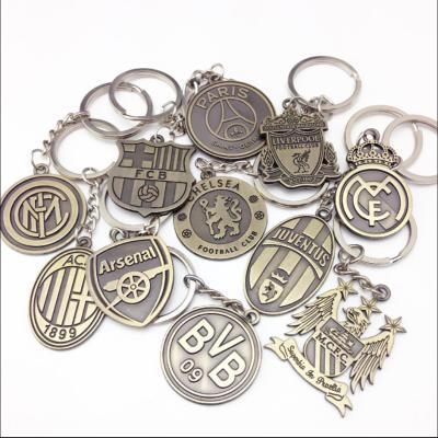 China Pendants and Collections Wholesale Custom Bronze Logo Metal National Team Basketball Football Club Key Chain Key Chain for sale