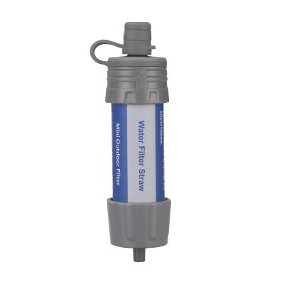 China Outdoor Mini Water Bottle Filter Outdoor Water Filtration System Portable Water Purifier for sale