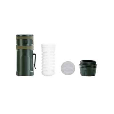 China Outdoor Mini Water Bottle Filter Outdoor Water Filtration System Portable Water Purifier for sale