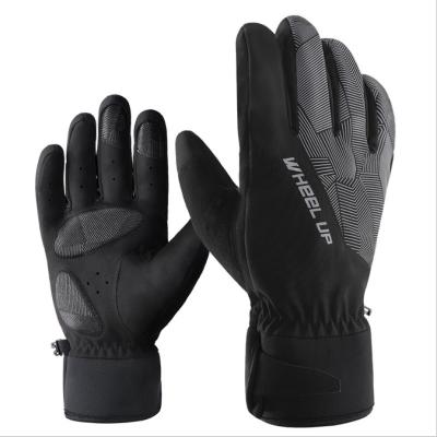 China Outdoor Full Finger Safety Winter Ski Cycling Gloves Cycling Gloves Full Finger MTB Sports Finger Gloves for sale