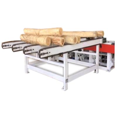 China VERTICAL Sawmill Panel Batten Processing Machinery Automatic Multi Blade Wood Ripping Saw Production Line For Round Timber for sale