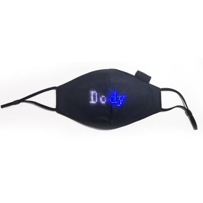 China DIY message +app control radio connection magic display M ask app control magic display mask programmable illuminating led light up magic display mask for sale