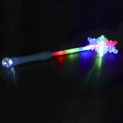 China With Led Lights LED Light Up Frozen Snowflake Magic Wand Toy For Kids - Perfect Costume Accessory For Princess for sale