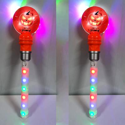 China Promotion Gift Party Supplies Kids Toy Halloween Led Light Up Spinning Wand for sale