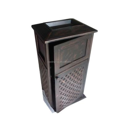 China Multiple Fields Outdoor Aluminum Garbage Bin Street Garbage Bin for sale