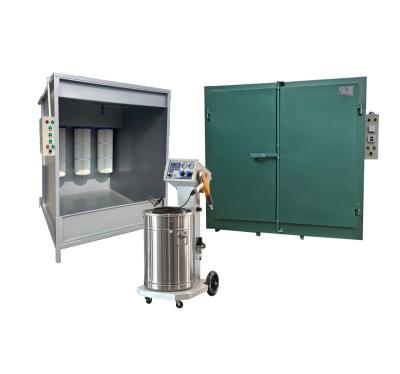 China Electrostatic Booth Oven Powder Coating Machine Professional Metal Wheel Machinery Repair Shop Batch Spray Package For Sale for sale