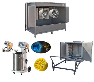 China Professional Machinery Manual Taizhou Jiahai Metals Coating Electrostatic Powder Coating Booth and Oven for sale