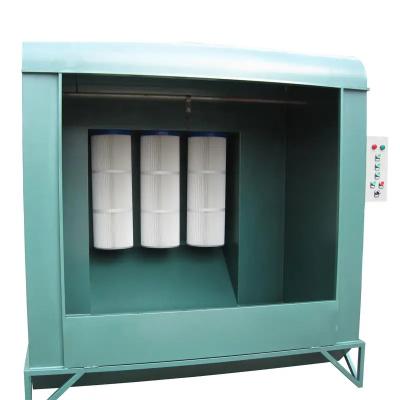 China Automatic Electrostatic Powder Coating Batch Filter Element System Powder Coating Spray Booth for sale