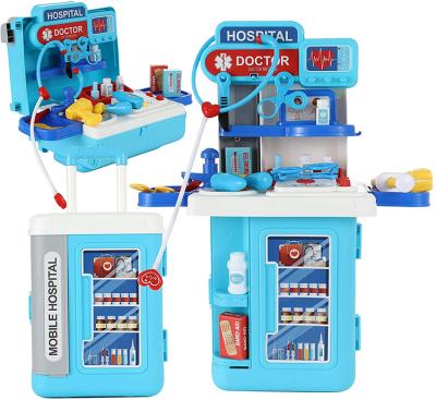 China Eco-Friendly Material Doctor Play Set Educational Toy Pretend Play Toy Girl and Game Kit With Boy Role Medical Stethoscope for sale