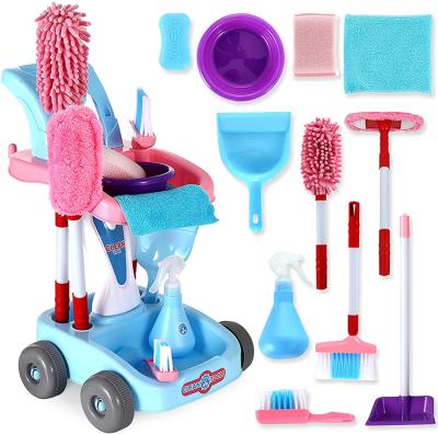 China 2021 Special Offer First Eco-friendly Material Education Pretend Role Housekeeping Cleaning Machines Cleaning Game Toy for sale