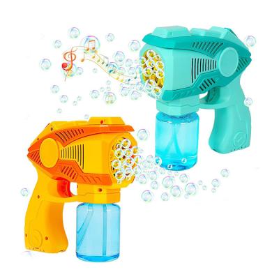 China Plastic Children's Super Summer Outdoor Toys Water Machine Gun Bubble Blowing Products for sale