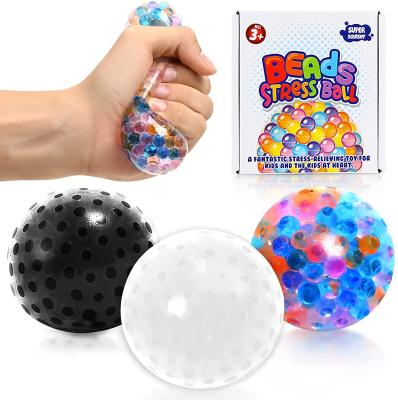 China 3 Pack Eco-friendly Material Stress Balls Toss Toys Novelty Handshake Sensory Soft Pressure Ball for sale