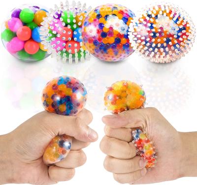 China Eco - Friendly Multi Colors Novelty Material Gag Toys Squeeze Stress Squishy Balls Wiggle Toy for sale