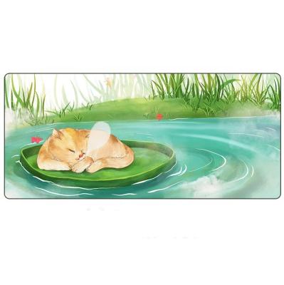 China Hot Sale Eco-friendly Large Size Under Desk Mouse Pad Cat Mouse Pad for sale