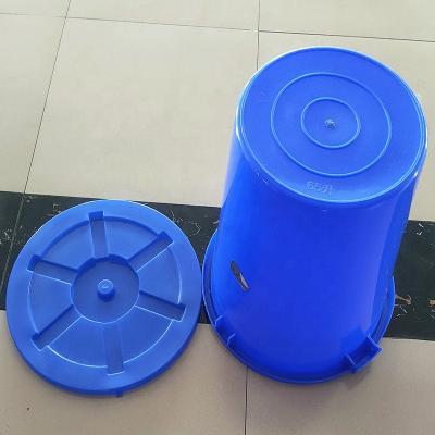 China Eco - Friendly Plastic Buckets With Handles Wholesale 100 Liter Plastic Drum Plastic Buckets With Lids for sale