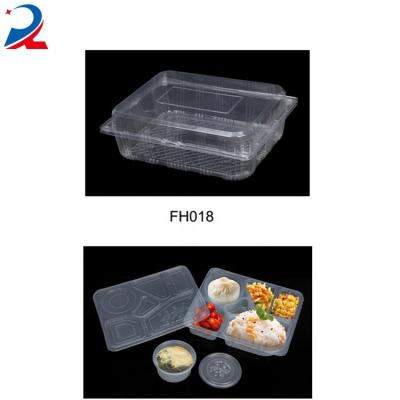 China Customized Wholesale Price Recyclable Disposable Plastic Food Container Clear Dressing Clear Plastic for sale