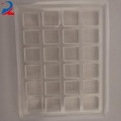 China New Design Recyclable Clear Plastic Cupcake Dressing Plastic Container Tray for sale