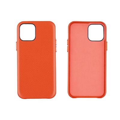 China Custom Anti-drop Case OEM Case For iPhone 11 Max Pro Lychee Genuine Leather Case For iPhone 12 Pro Max Mini for sale