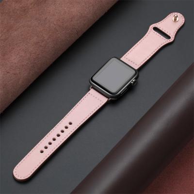 China Fashionable Buckle Band Strap Genuine Leather Watch Band For Apple Watch Iwatch 4/5/6/se for sale