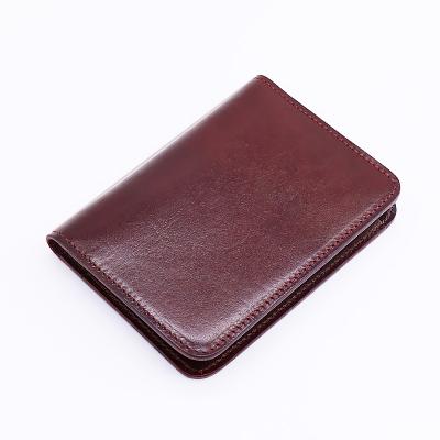 China Vintage Travel Passport Holder Wallet With Customize Logo Genuine Leather Passport Cover Holder for sale