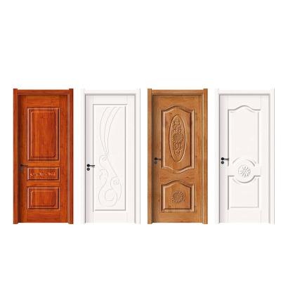 China Waterproof Luxury Flush Line Simple Design Process Interior Solid Wood Door Leading Industry Good Price PVC MDF Door for sale