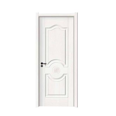 China Waterproof Luxury Flush Line Simple Design Process Interior Solid Wood Door Leading Industry Good Price PVC MDF Door M-8806 for sale