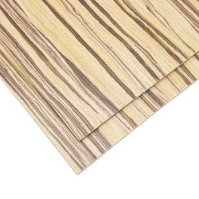 China Modern 30Mm Paulownia AA Grade Prefinish Maple Zebrawood Veneer Plywood for sale