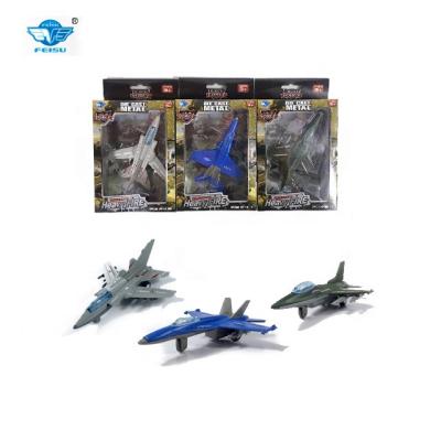 China 2019 Eco-Friendly Promotional Toy 1:64 Pull Back Alloy Die Cast Army Combat Aircraft Military Model Car for sale