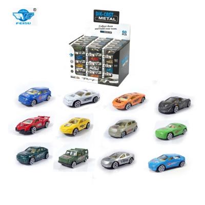 China Feisu Eco-friendly Freewheel Mini Metal Model Car Die Cast Toy Model Diecast Toy Diecast Vehicles for sale