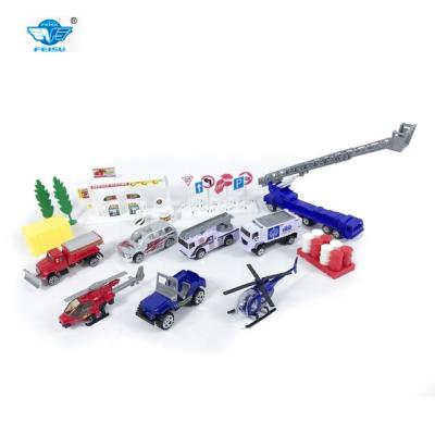 China Eco-friendly Metal Toy Die Cast Car Airplane Model Playing Set Toy For Children for sale