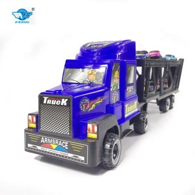 China Large Eco-friendly Toy Truck with 6pcs of 1:64 Metal Racing Car for sale