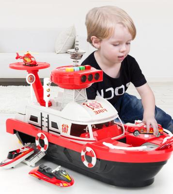 China Toy Deformation Cruise Ship Ship Diecast Toy For Kids With Die-Cast Car Collectible Fire Rescue Series/Police Series/Construction Series for sale