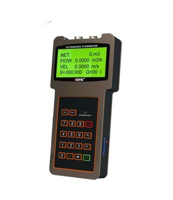 China ABS TUF-2000H DN15-DN6000 Detachable Sensor Handheld Ultrasonic Flow Meter for sale