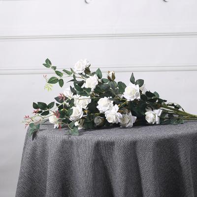 China Natural Touch 5 Head Pilou Angle Rose High Quality Artificial Flowers For Sale for sale