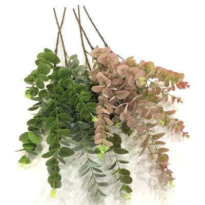 China Good Price Natural Artificial Eucalyptus Simulation Artificial Touch Leaves Plant for sale