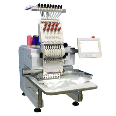 China Factory sale of hat/shirt/flat/3D/sequin/Cording/Beading/Chenille directly 12/15 needles single head sewing automated embroidery machine prices for sale for sale