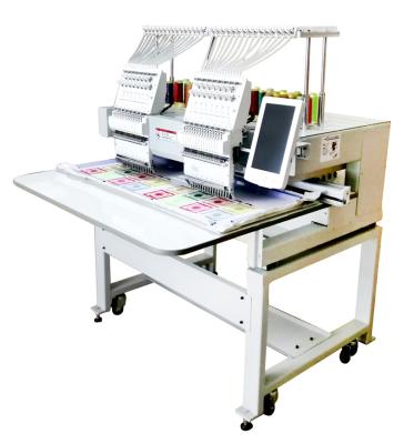 China Machine Repair Shop High Speed ​​2 Heads 9/12/15needles Computerized Embroidery Machine With Cap Weaving for sale