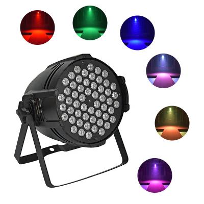 China Concerts/Wedding/Event/Nightclub/Show/Bar Power 54pcs 3w RGB Led Par DJ Dmx Control Stage Lighting for sale